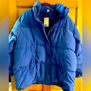 H&M Blue Puffer Jacket
